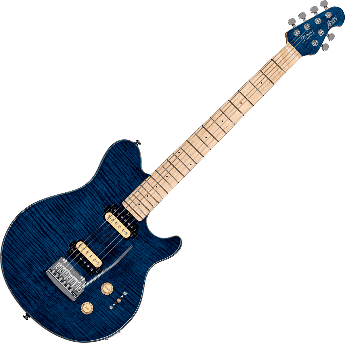 Axis Top in acero fiammato Neptune Blue