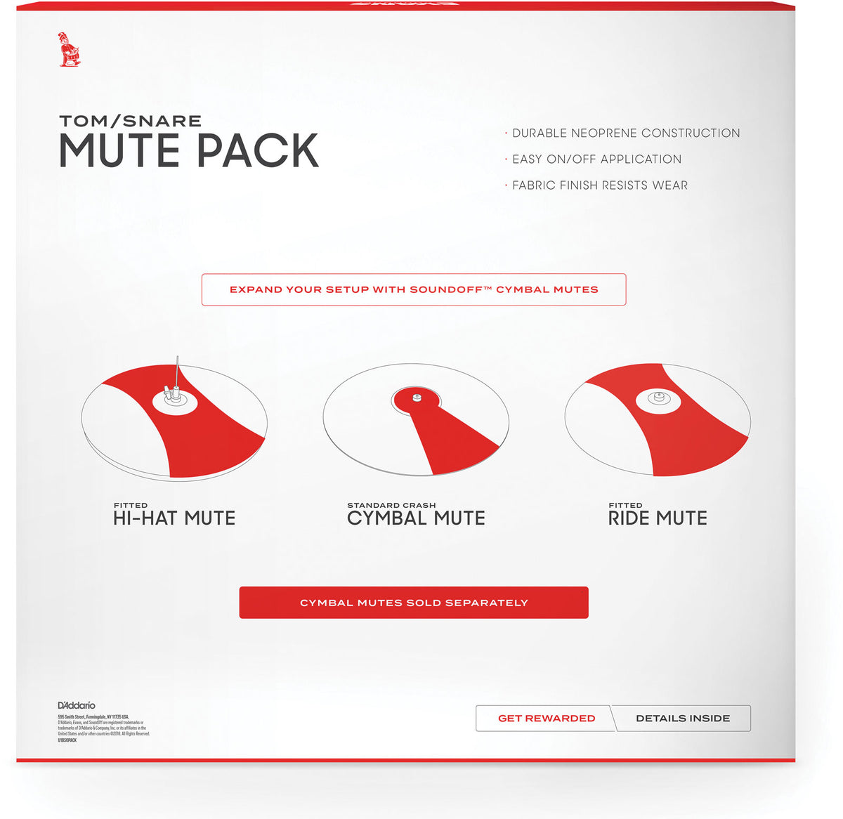 SO-0246 - SoundOff Drum Mute Pack Rock (10,12,14,16)