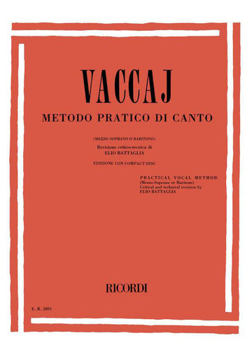 Vaccaj - Metodo pratico di canto (MS o B) Con CD