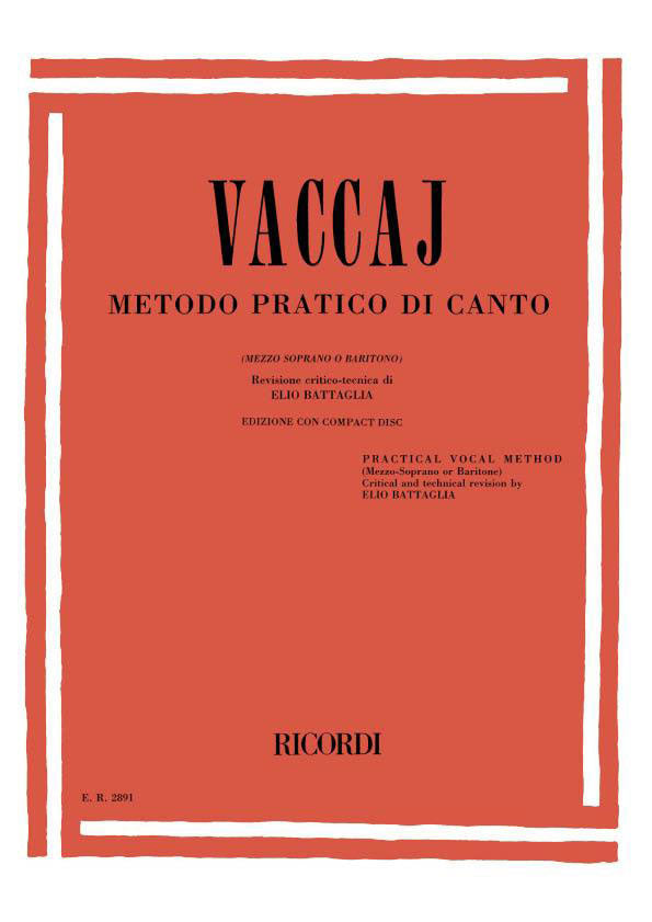 Vaccaj - Metodo pratico di canto (MS o B) Con CD