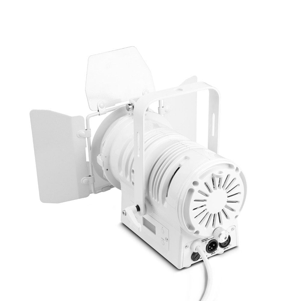 TS 40 WW WH - FARETTO DA TEATRO CON LENTE CONVESSA CONVESSA E LED BIANCO CALDO 40 W CUSTODIA BIANCA