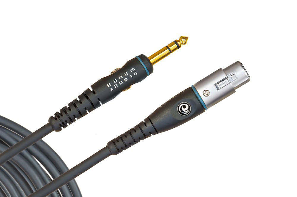 CUSTOM MICROPHONE CABLE BY D'ADDARIO XLR FEMALE TO 1/4" 3 M