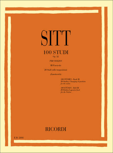 100 Studi Op. 32 per Violino - Volume 3