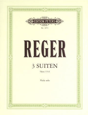 Reger Max - 3 suites Op.131d - Viola