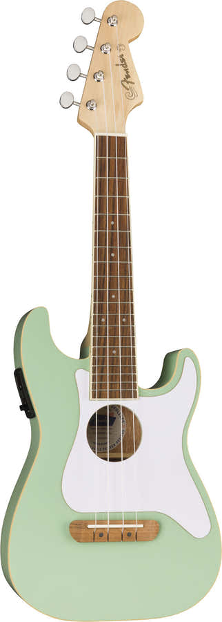 Stratocaster Fullerton Uke WN Verde Surf