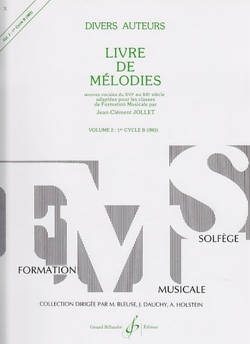 Jollet Jean-Clément - Livre De Mélodies Vol.2