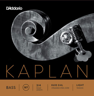 SET OF STRINGS FOR DOUBLE BASS KAPLAN NECK 3/4 TENSION LIGHT