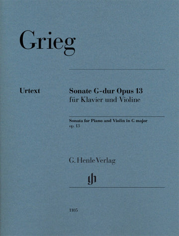 Grieg Edvard - Sonata per violino in Sol maggiore Op.13 - Violino & Piano
