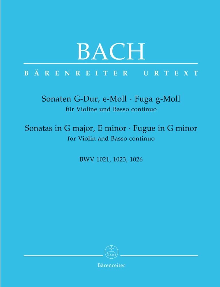 J.S. - Sonates En Sol Majeur Bwv 1021 Mi Mineur Bwv 1023 Fugue En Sol Mineur Bwv 1026 - Violo