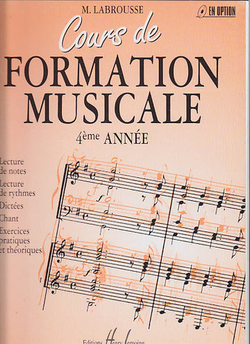 Labrousse Marguerite - Cours De Formation Musicale Vol.4