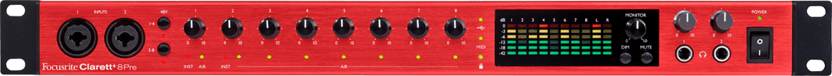 Focusrite Clarett+ 8pre