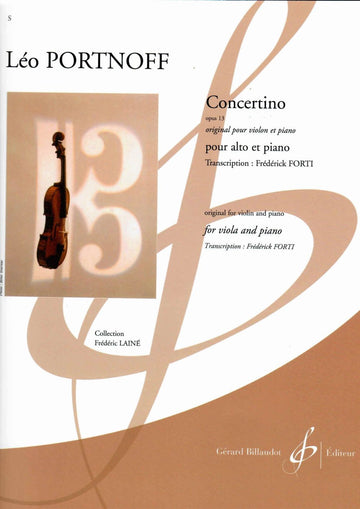 Portnoff Leo - Concertino Op.13 - Viola e Pianoforte