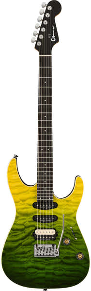 Pro-Mod Plus Dinky DK24 HSS 2PT EB QM Ebo Sfumatura Zombie