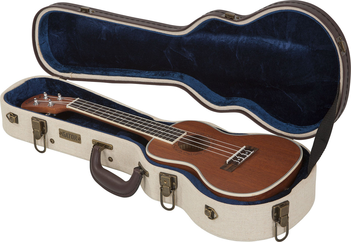 Custodia Ukulele Concerto Beige in Legno Deluxe - GW