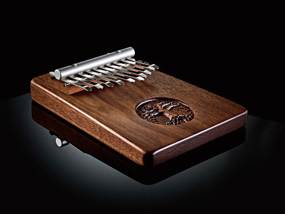 MEINL SONIC ENERGY SOLID KALIMBA 10 NOTES BLACK WALNUT TREE OF LIFE