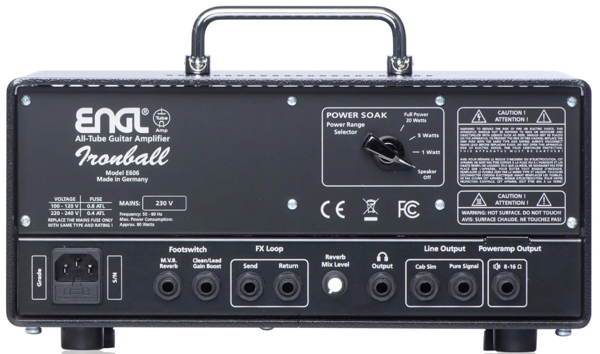 E 606 Ironball Testata D'amplificatore 20W