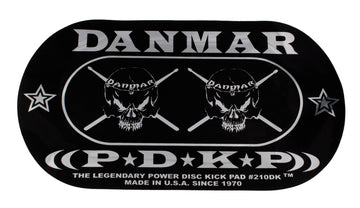 210DKSk - Pad Adesivo Per Cassa Con Doppio Pedale - Skull