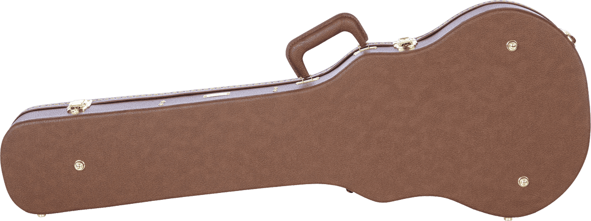 Custodia Les Paul Marrone in Legno Deluxe - GW