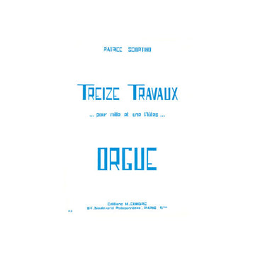 Sciortinop - Travaux Pour 11 Flûtes (13) - Orgue
