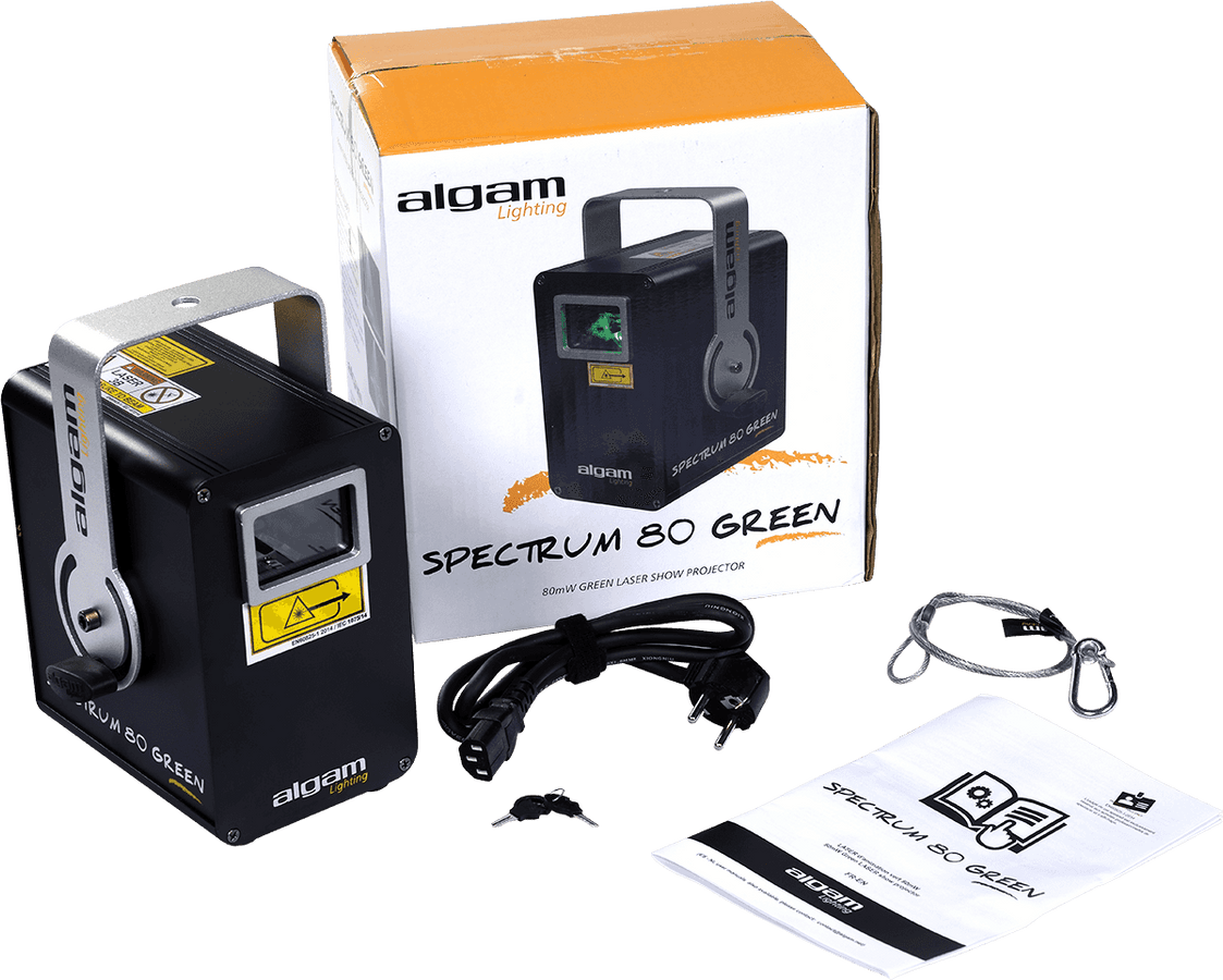SPETTRO 80 VERDE - 80 MW MONOCROMATICO VERDE LASER
