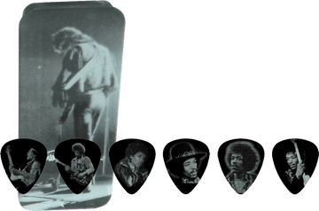 12 x Jimi Hendrix Ritratto argentato medio