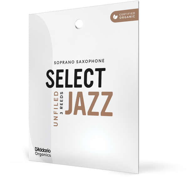 D'addario - Rico Organic Select Jazz Unfiled 2 Medium Soprano Saxophone (x 3)