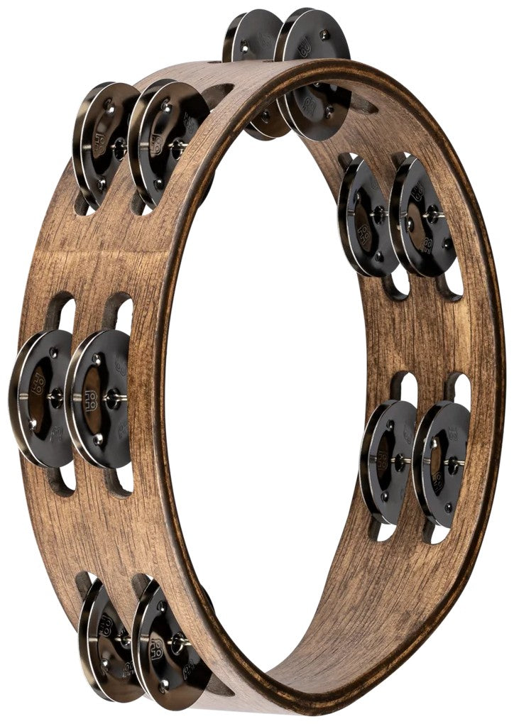 Tamburello Legno 8 Marrone Piattelli Ottone