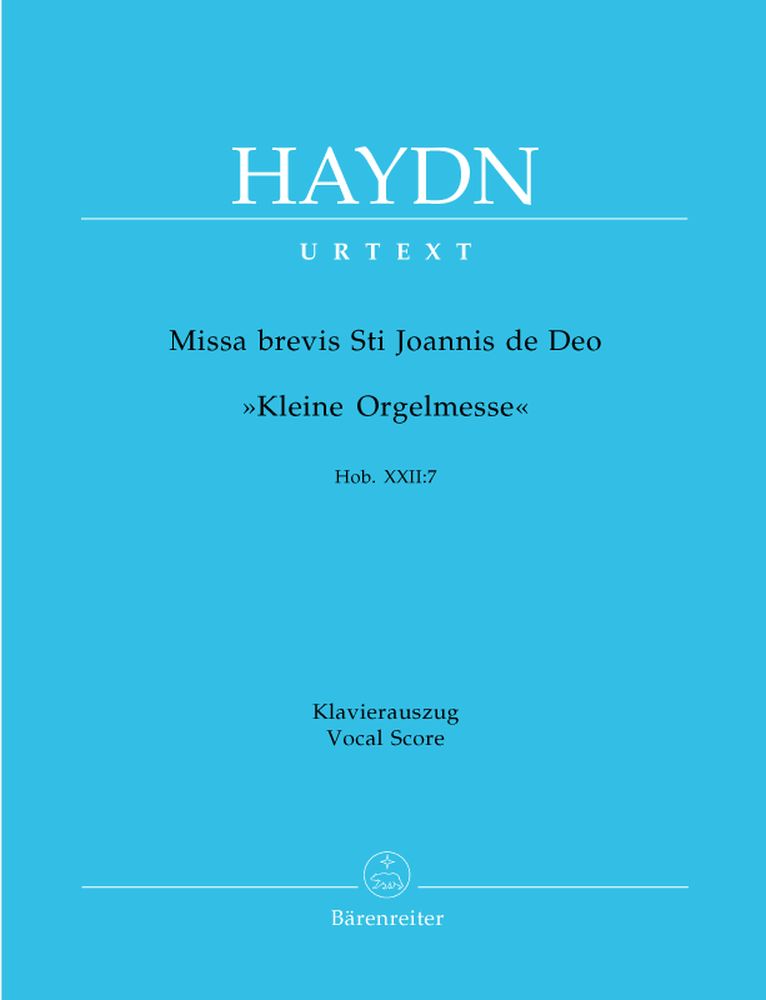 Haydn J. - Missa Brevis St Joannis De Deo Little Organ Mass Hob.Xxii:7 - Reduction Ch Piano