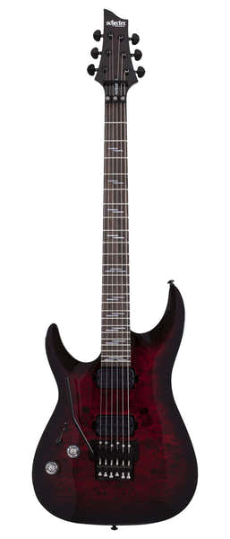 Schecter Omen 6 Elite Fr Lh Sfumato Nero Ciliegia
