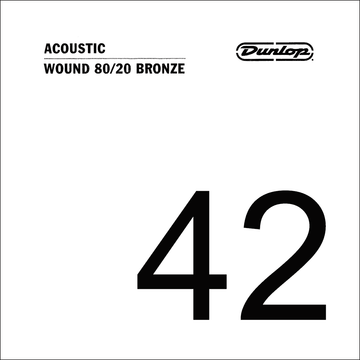 ACOUSTIC CORD 80/20 BRONZE .042 THREADED
