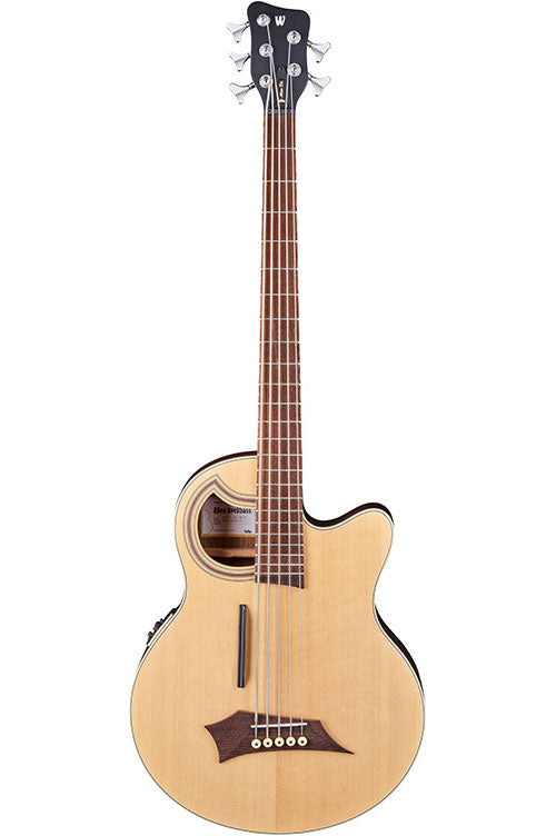 Warwick Bass Alien Deluxe Hybrid Thinline 5 Naturale satinato
