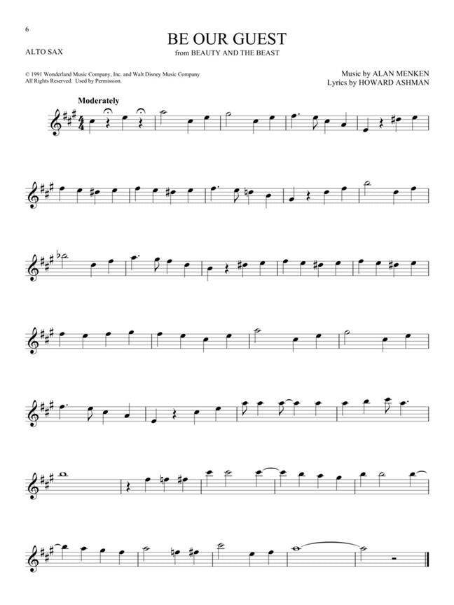 101 Disney Songs Saxophone Alto
