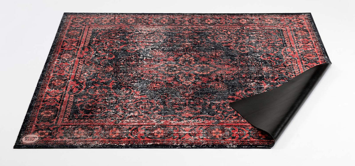 Tappeto Vintage Persian 1.85 X 1.60M Antiscivolo - Nero Rosso