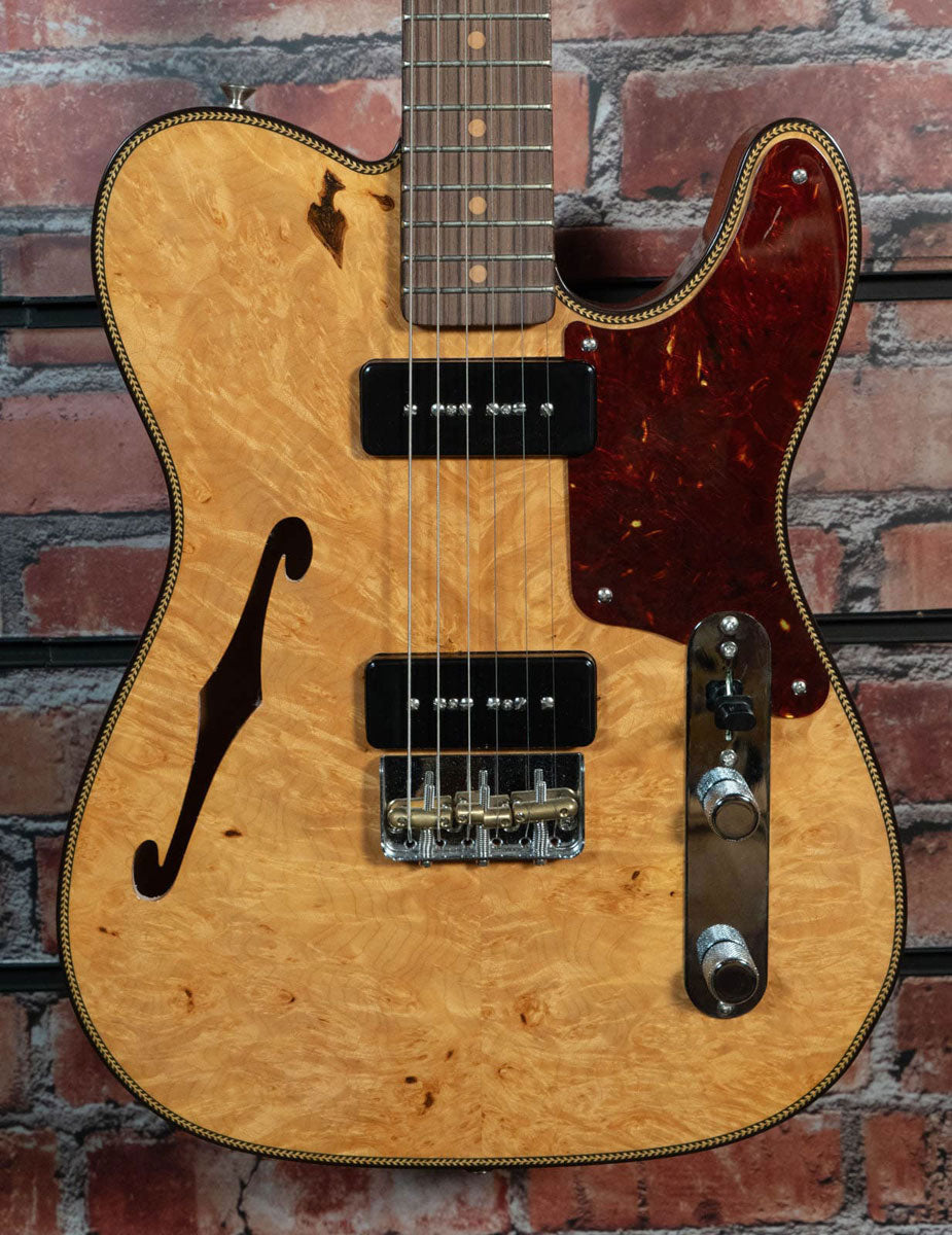 Telecaster Dual P90 Acero marezzato NOS Naturale invecchiato Artisan