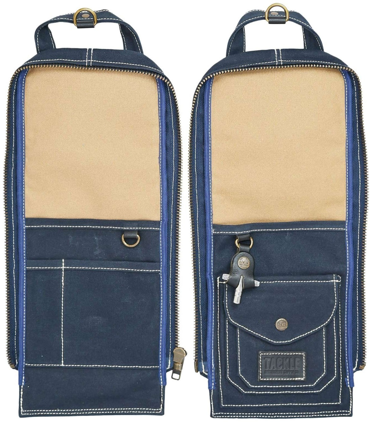 Custodia Modulare in Tela Cerata per Bacchette - Blu Navy