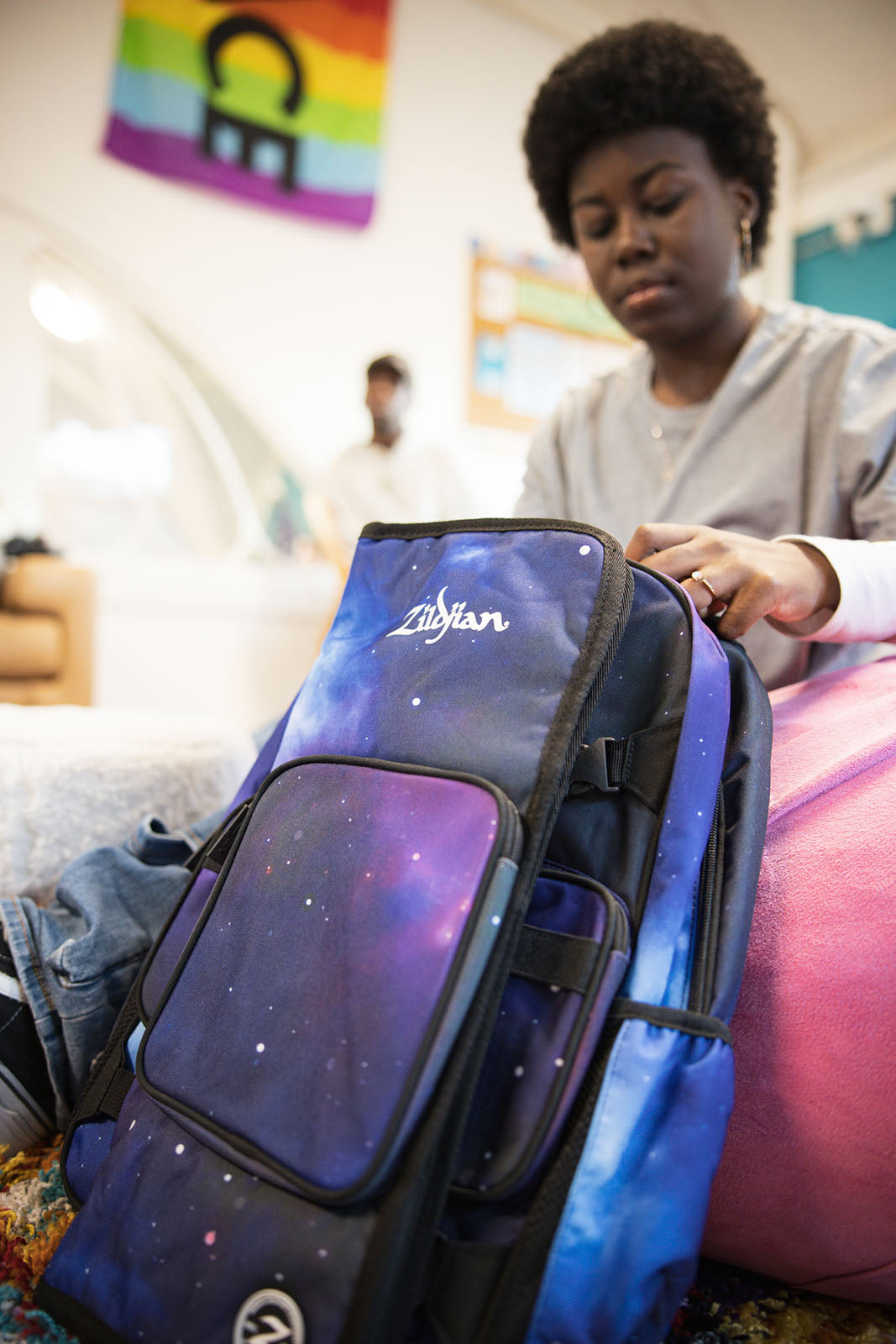 Zaino Studente Purple Galaxy