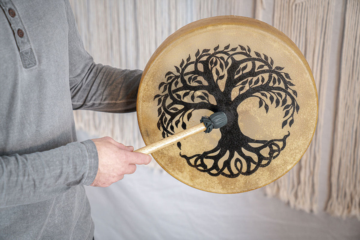 HOD15-tol - Tamburo a cerchio 15" Albero della vita