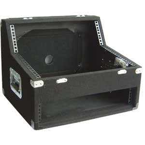 POWER ACOUSTICS SONORISATION Flight case rivestito in moquette 6u+3u