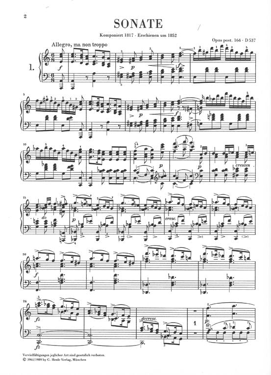 Schubert F. - Piano Sonatas Volume I