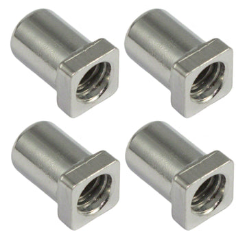 SN-SQ-12B - Camino 12mm Testa Quadrata - Ottone (X4)