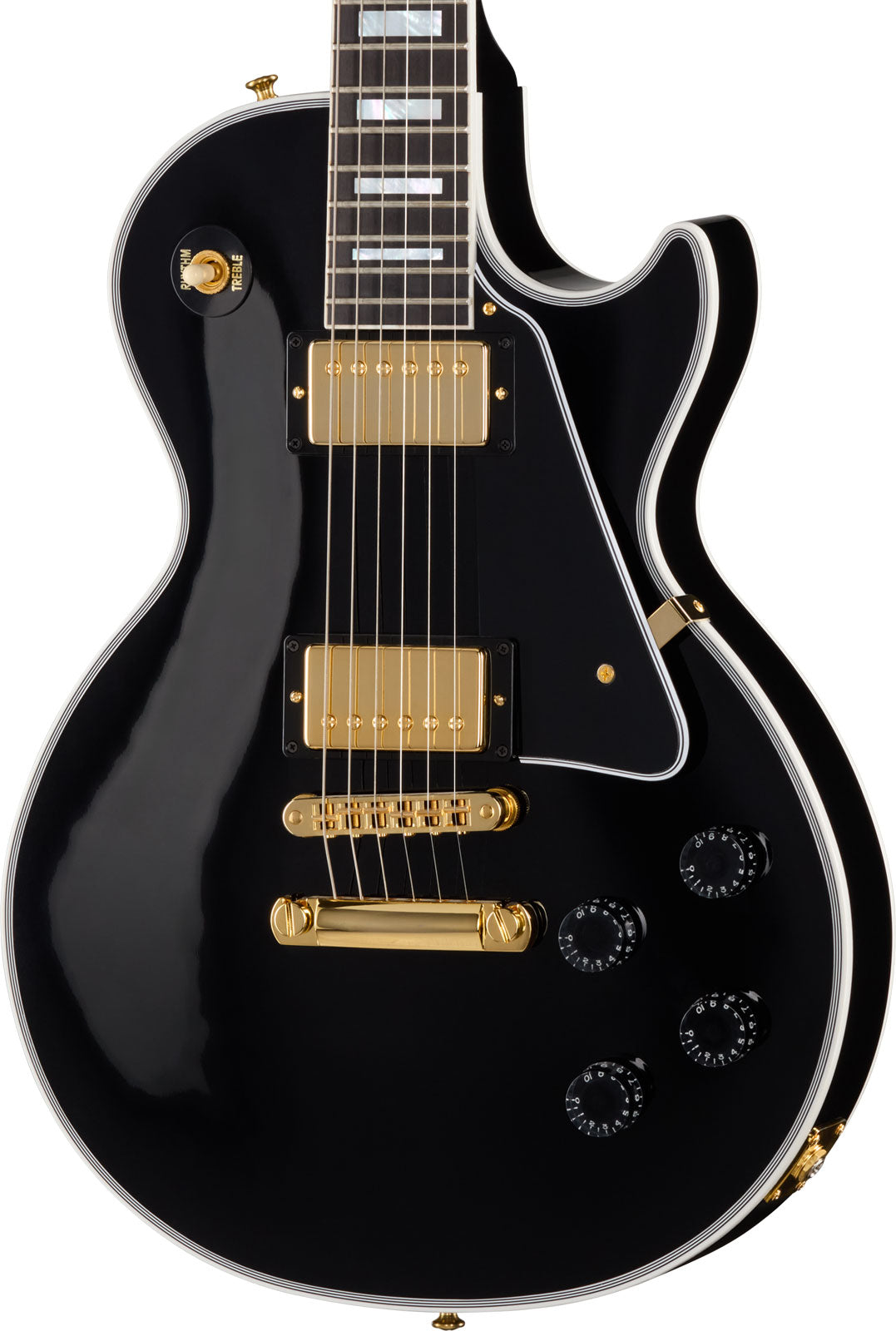 Les Paul Custom Scala lunga Ebano Moderno
