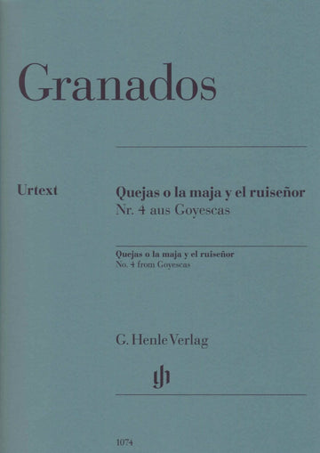 Granados E. - Quejas O La Maja Y El Ruisr N°4 De Goyescas - Pianoforte