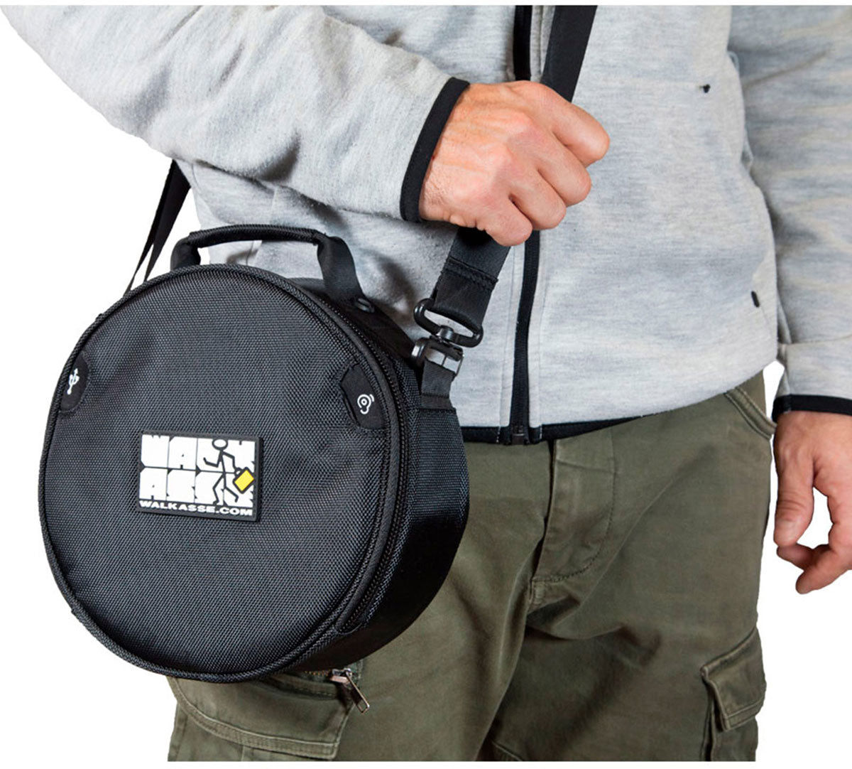 Borsa nera per cuffie