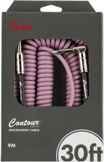 Contour 30' Coiled Cable Burgundy Mist