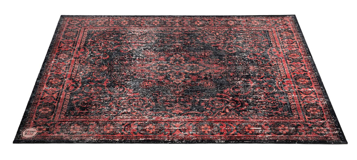 Tappeto Vintage Persian 1.85 X 1.60M Antiscivolo - Nero Rosso