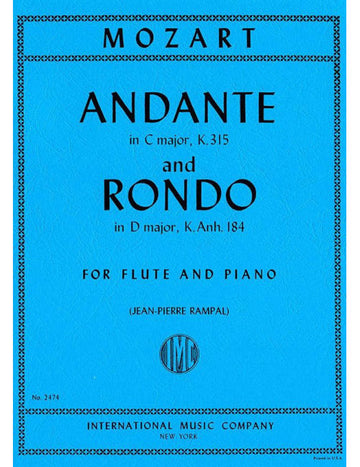 MOZART W.A. - ANDANTE & RONDO - FLUTE & PIANO