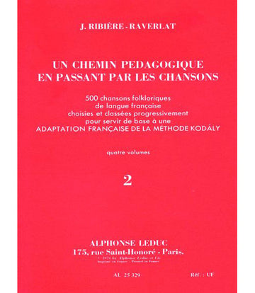 RIBIERE-RAVERLAT - CHEMIN PEDAGOGIQUE VOL.2 - CHANT
