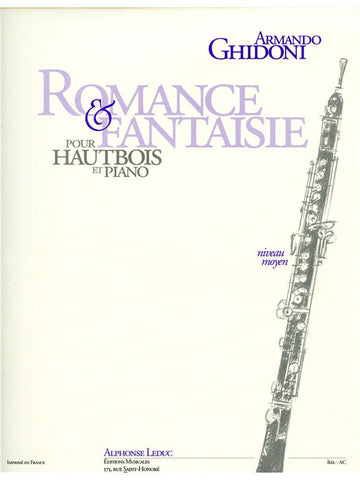 GHIDONI ARMANDO - ROMANCE ET FANTAISIE - HAUTBOIS & PIANO