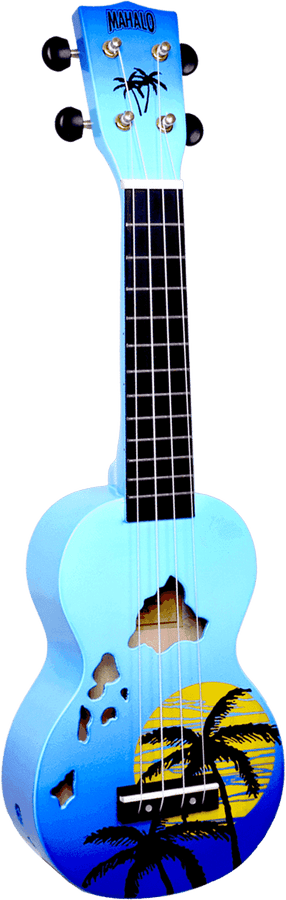 Soprano Finitura Isole Hawaii Blu Brillante
