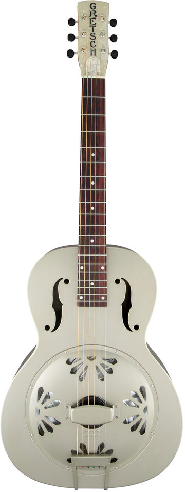 G9201 Honey Dipper Resonator con manico rotondo e cono biscuit, Shed Roof